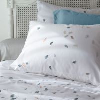 Простирадло з вишивкой з сатину EQUINOXE