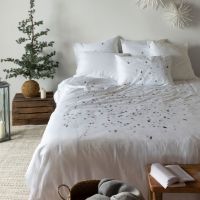 Підковдра з вишивкою з сатину EQUINOXE