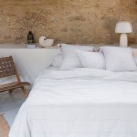 Підковдра з подвійним декором з бавовни AMORGOS