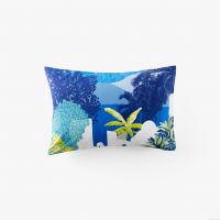 Наволочка прямокутна з подвійним декором з перкалю NAOUSSA