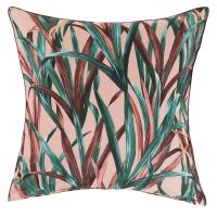 Квадратна наволочка з двостороннім декором з перкалю CALATHEA