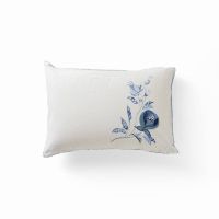 Наволочка прямокутна з двостороннім декором з промитого льону та бавовни MADELEINE