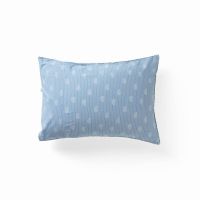 Наволочка прямокутна з двостороннім декором з промитого льону та бавовни MADELEINE