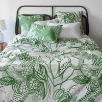 Підодіяльник з двостороннім декором з органічної бавовни CANOPEE