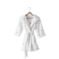 Дитячий махровий халат з каптуром та вишивкою ADORE