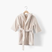 Дитячий махровий халат з каптуром з органічної бавовни із вишивкою BIENVENUE