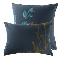 Наволочка прямокутна з подвійним декором з перкалю HESPERIS