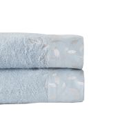 Рушник для ванної з бавовни та бамбукової віскози з вишивкою EQUINOXE 