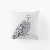 Квадратна наволочка з подвійним декором з перкалю HARFANG