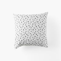 Квадратна наволочка з подвійним декором з перкалю HARFANG