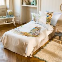 Підковдра з органічної бавовни з подвійним декором VULPINI колір різнобарвний 140x200