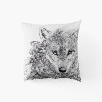 Квадратна наволочка з подвійним декором з перкалю IETULOU