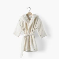 Дитячий махровий халат з каптуром та вишивкою ZEPHIRE