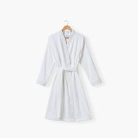 Жіночий махровий халат з коміром-кімоно EPHELIA колір білий 50x52
