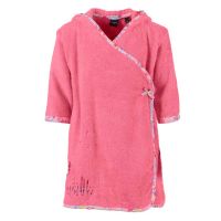Дитячий махровий халат з органічної бавовни з каптуром та вишивкою POESIE