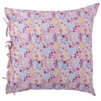 Квадратна наволочка з подвійним декором з органічної бавовни POESIE