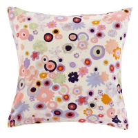 Квадратна наволочка з подвійним декором з перкалю PSYCHE