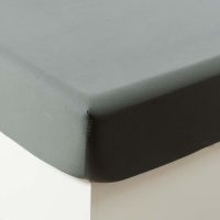 Простирадло з органічної бавовни-сатину на резинці QUARTZ