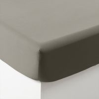 Простирадло на резинці з органічної бавовни-сатину QUARTZ