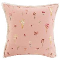 Квадратна наволочка з подвійним декором з органічної бавовни RAPHIA