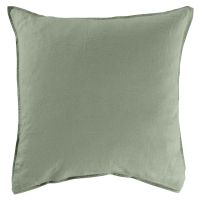 Квадратна наволочка з промитого льону та бавовни SONGE