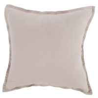 Квадратна наволочка з промитого льону та бавовни SONGE