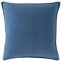 Квадратна наволочка з промитого льону та бавовни SONGE