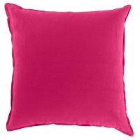 Квадратна наволочка з промитого льону та бавовни SONGE