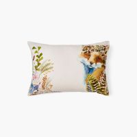 Прямокутна наволочка з органічної бавовни з подвійним декоромVULPINI колір різнобарвний 50x70