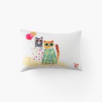 Наволочка прямокутна з декором з перкалю EUPHORY