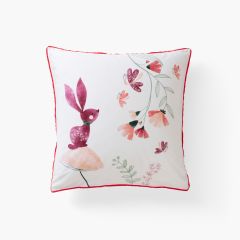 Квадратна наволочка з подвійним декором з органічної бавовни MESREVES