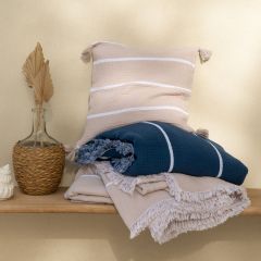 Покривало з декором з бавовни MADDIE