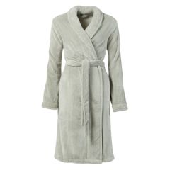 Жіночий флісовий халат з шалевим коміром PAMPA II