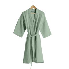Жіночий вафельний халат з коміром-кімоно NATURELLE