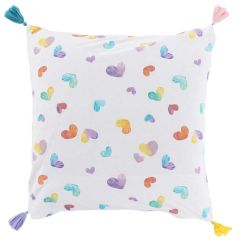 Квадратна наволочка з подвійним декором з бавовни CALLIOPE