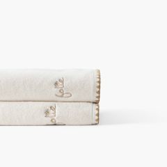 Махровий рушник для рук з органічної бавовни з вишивкою A LA FOLIE