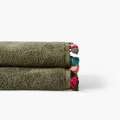 Махровий міні-рушник для рук з бавовни ORANGERIE зелений