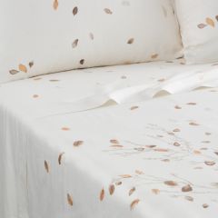 Простирадло з вишивкою з сатину EQUINOXE II колір різнобарвний 240x300