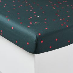 Простирадло на резинці з перкалю з принтом IKEBANA різнобарвний