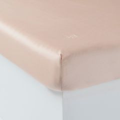 Простирадло  на резинці з сатину EQUINOXE II колір льон 180x200