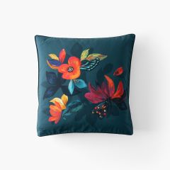 Квадратна наволочка з подвійним декором з перкалю ECLATS