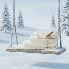 Махровий рушник для рук з органічної бавовни з вишивкою A LA FOLIE