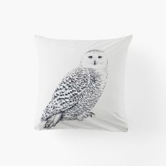 Квадратна наволочка з подвійним декором з перкалю HARFANG