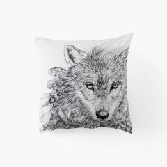 Квадратна наволочка з подвійним декором з перкалю IETULOU