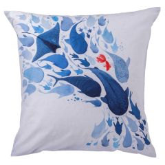 Квадратна наволочка з подвійним декором з органічної бавовни ODYSSEE