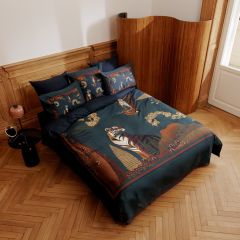 Підковдра з декором з перкалю LE CARRE різнобарвний