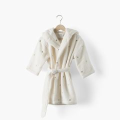 Дитячий махровий халат з каптуром та вишивкою ZEPHIRE