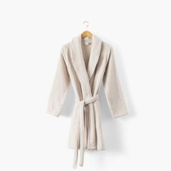 Жіночий махровий халат з шалевим коміром ZEPHIRE