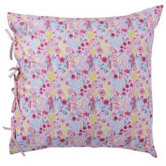 Квадратна наволочка з подвійним декором з органічної бавовни POESIE