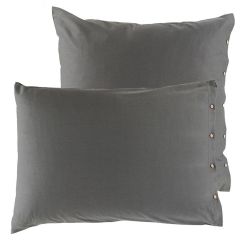 Прямокутна наволочка з органічної бавовни-сатину QUARTZ